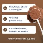Chocolate Collagen Peptides Powder for Healthy Hair, Skin