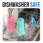 VELOMIX Protein Shaker Bottles - 2 Pack (Pink/Turquoise)