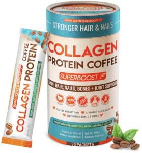 Collagen Protein Coffee Powder for Energy and Focus