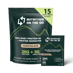 Chocolate Protein Coffee Powder Packets with Creatine