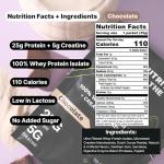 Chocolate Protein Coffee Powder Packets with Creatine