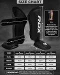 RDX Premium Maya Leather Shin Guards for Krav Maga