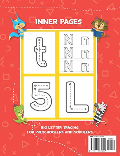 BIG Letter Tracing for Preschoolers and Toddlers ages 2-4: Homeschool Preschool Learning Activities for 3 year olds by Independently published