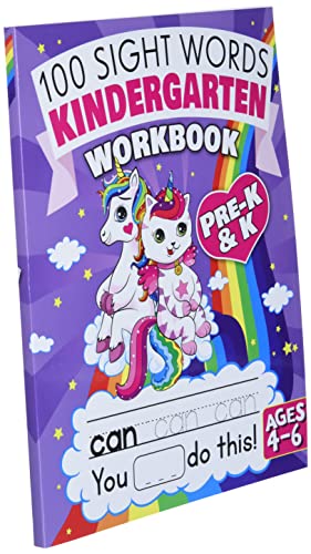 100 Sight Words Kindergarten Workbook Ages 4-6: A Whimsical Learn to Read & Write Adventure Activity Book for Kids with Unicorns, Mermaids, & More: ... Flash Cards! (Learning Activities Workbooks) by Big Dreams Art Supplies