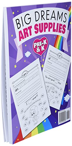 100 Sight Words Kindergarten Workbook Ages 4-6: A Whimsical Learn to Read & Write Adventure Activity Book for Kids with Unicorns, Mermaids, & More: ... Flash Cards! (Learning Activities Workbooks) by Big Dreams Art Supplies