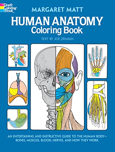 Human Anatomy Coloring Book: an Entertaining and Instructive Guide to the Human Body - Bones, Muscles, Blood, Nerves and How They Work (Coloring Books) (Dover Science For Kids Coloring Books) from Dover Publications