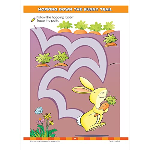 School Zone - Big Preschool Workbook - 320 Pages, Ages 3 to 5, Colors, Shapes, Numbers, Early Math, Alphabet, Pre-Writing, Phonics, Following Directions, and More (School Zone Big Workbook Series) by School Zone Publishing