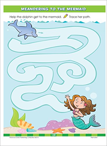 School Zone - Big Preschool Workbook - 320 Pages, Ages 3 to 5, Colors, Shapes, Numbers, Early Math, Alphabet, Pre-Writing, Phonics, Following Directions, and More (School Zone Big Workbook Series) by School Zone Publishing