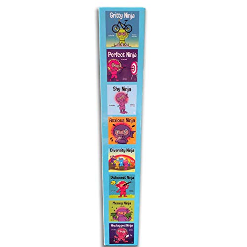 Ninja Life Hacks Growth Mindset 8 Book Box Set (Books 9-16: Perfect, Money, Anxious, Gritty, Dishonest, Shy, Unplugged, Diversity) by Ninja Life Hacks