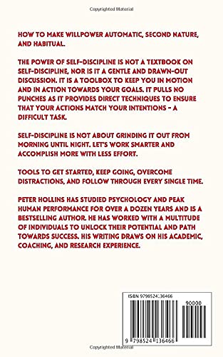 The Power of Self-Discipline: 5-Minute Exercises to Build Self-Control, Good Habits, and Keep Going When You Want to Give Up (Live a Disciplined Life) from Independently published
