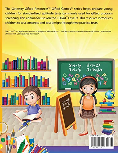 COGAT Test Prep Grade 3 Level 9: Gifted and Talented Test Preparation Book - Practice Test/Workbook for Children in Third Grade from Gateway Gifted Resources