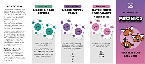Mrs Wordsmith Phonics Blah Blah Blah Card Game, Kindergarten & Grades 1-2: Accelerate Every Child's Reading by DK Children