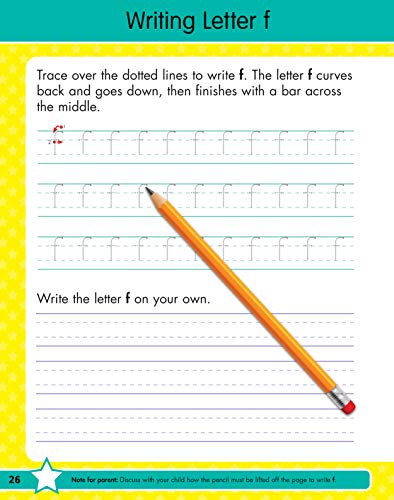 Writing Workbook for Ages 4-7 with 75+ Handwriting Activities, Pencil Control, Lowercase Letters, Numbers, Capital Letters, Words and Sentences, Conforms to Common Core Standards (Gold Stars Series) by Lodi Publishing