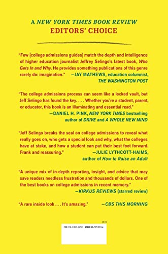 Who Gets In and Why: A Year Inside College Admissions by Scribner