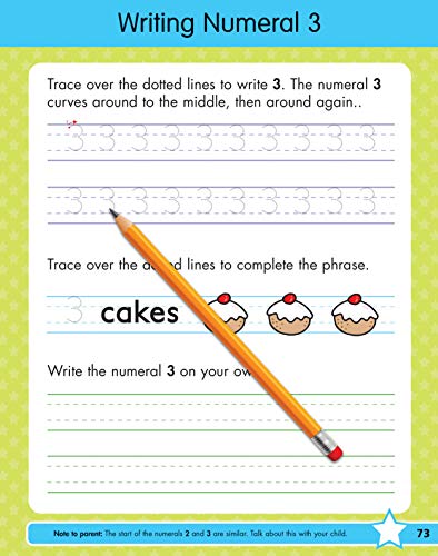Writing Workbook for Ages 4-7 with 75+ Handwriting Activities, Pencil Control, Lowercase Letters, Numbers, Capital Letters, Words and Sentences, Conforms to Common Core Standards (Gold Stars Series) by Lodi Publishing