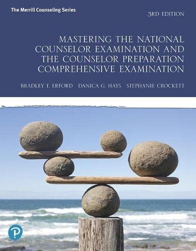 Mastering the National Counselor Examination and the Counselor Preparation Comprehensive Examination by Pearson