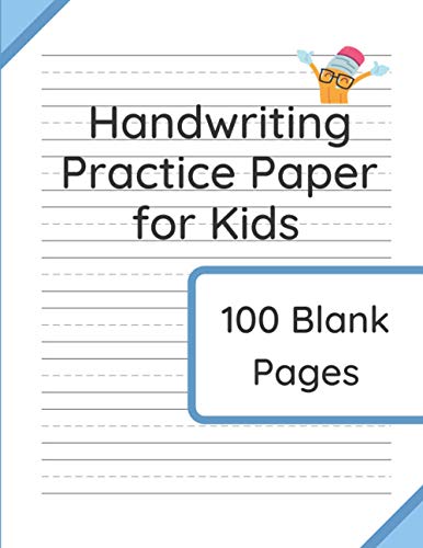 Handwriting Practice Paper for Kids: 100 Blank Pages of Kindergarten Writing Paper with Wide Lines from Jungle Publishing