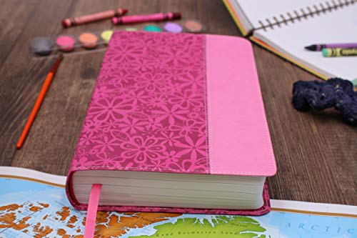 NIV, Adventure Bible, Leathersoft, Pink, Full Color from Zonderkidz