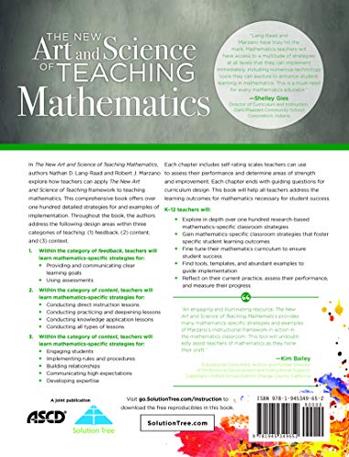 The New Art and Science of Teaching Mathematics (Establish Effective Teaching Strategies in Mathematics Instruction) from Solution Tree Press
