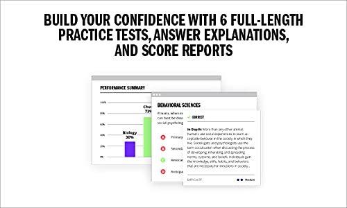 MCAT Self-Study Toolkit 2023-2024, Set Includes Books, 6 Online Practice Tests, and 3,000-Question Practice Bank (Kaplan Test Prep) from Kaplan Test Prep