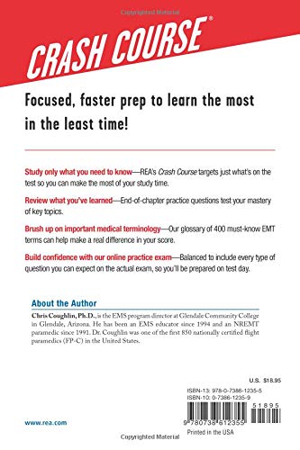 EMT (Emergency Medical Technician) Crash Course with Online Practice Test, 2nd Edition: Get a Passing Score in Less Time (EMT Test Preparation) from Research & Education Association