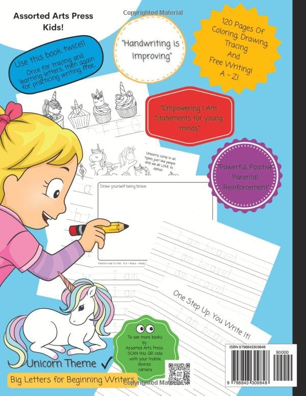 I AM Affirmations for Kids, Handwriting Practice book for Kids Ages 6-8 Printing Workbook, Powerful Mindset Training, Writing Levels 1 & 2: Growth ... kids, Affirmation handwriting book for kids by Independently published