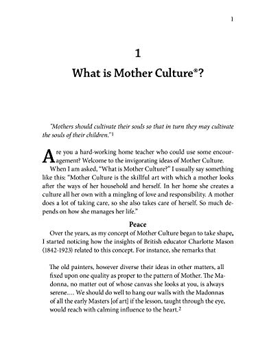 Mother Culture Â®: For a Happy Homeschool from Charlotte Mason Research & Supply Company