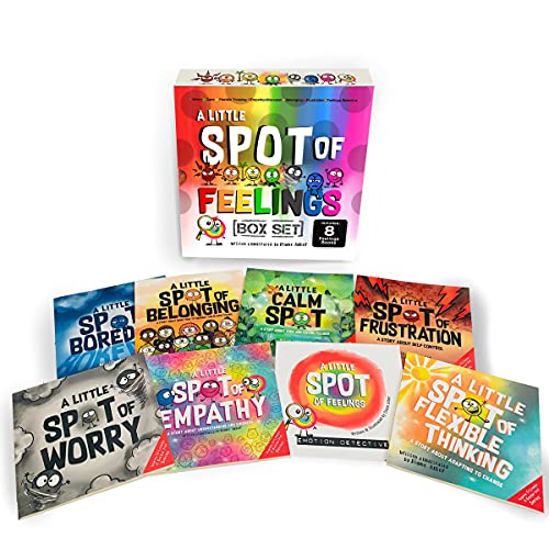 A Little SPOT of Feelings 8 Book Box Set (Book 25-32: Empathy, Frustration, Calm, Belonging, Worry, Boredom, Flexible Thinking, & Feelings Detective) from Diane Alber Art LLC