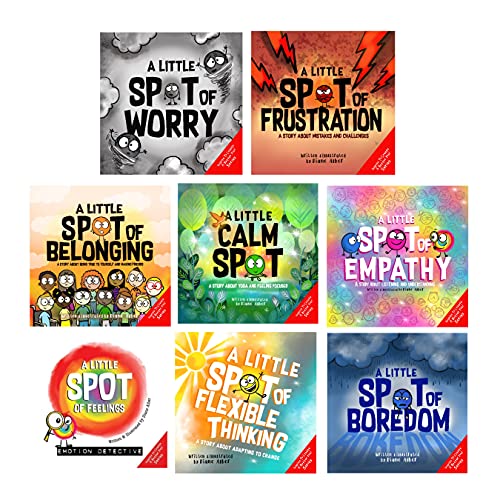 A Little SPOT of Feelings 8 Book Box Set (Book 25-32: Empathy, Frustration, Calm, Belonging, Worry, Boredom, Flexible Thinking, & Feelings Detective) from Diane Alber Art LLC