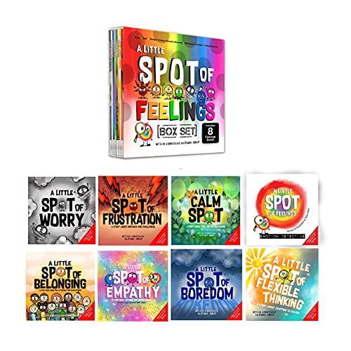 A Little SPOT of Feelings 8 Book Box Set (Book 25-32: Empathy, Frustration, Calm, Belonging, Worry, Boredom, Flexible Thinking, & Feelings Detective) from Diane Alber Art LLC