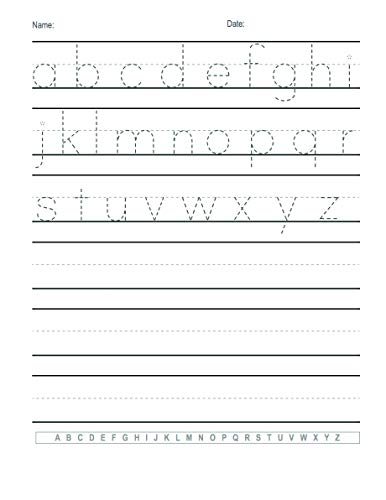 Trace Letters: Alphabet Handwriting Practice workbook for kids: Preschool writing Workbook with Sight words for Pre K, Kindergarten and Kids Ages 3-5. ABC print handwriting book from Independently published