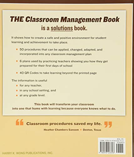 THE Classroom Management Book by Harry K. Wong Publications