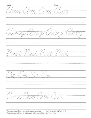 Cursive Handwriting Workbook For Kids: Cursive for beginners workbook. Cursive letter tracing book. Cursive writing practice book to learn writing in cursive (Beginning Cursive Handwriting Workbooks) from Independently published