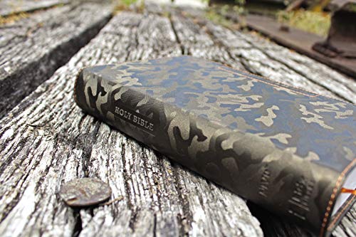 NIV, Boys' Bible, Leathersoft, Brown Camo, Comfort Print by Zonderkidz