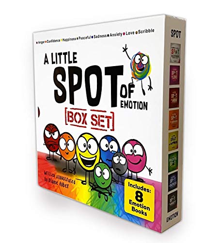A Little SPOT of Emotion 8 Book Box Set (Books 1-8: Anger, Anxiety, Peaceful, Happiness, Sadness, Confidence, Love, & Scribble Emotion) by Diane Alber Art LLC