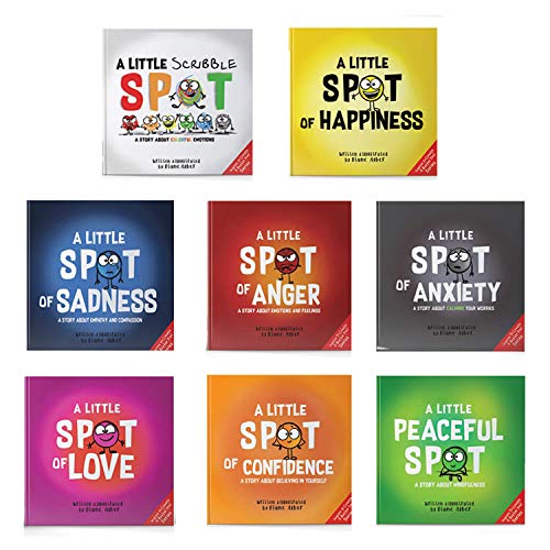 A Little SPOT of Emotion 8 Book Box Set (Books 1-8: Anger, Anxiety, Peaceful, Happiness, Sadness, Confidence, Love, & Scribble Emotion) by Diane Alber Art LLC