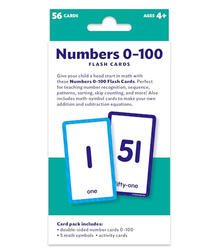 Flash Cards: Numbers 0 - 100 from Scholastic Teaching Resources (Teaching Strategies)