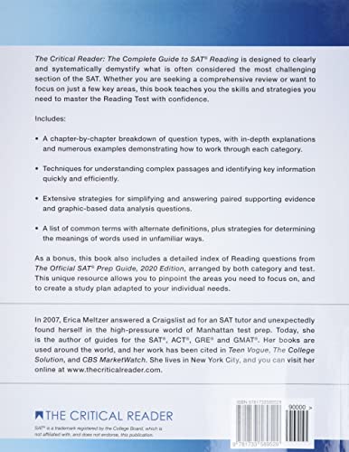 The Critical Reader, Fourth Edition: The Complete Guide to SAT Reading from The Critical Reader