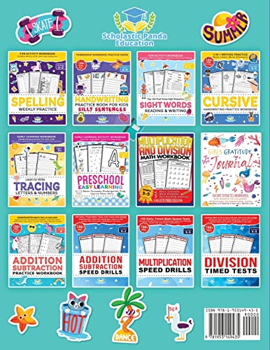 Spelling Weekly Practice for 1st 2nd Grade Volume 2: Learn to Write and Spell Essential Words Ages 6-8 | Kindergarten Workbook, 1st Grade Workbook and ... + Worksheets (Elementary Books for Kids) by Scholastic Panda Education