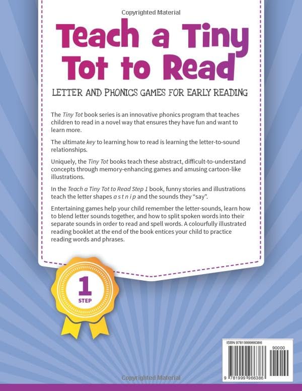 Teach a Tiny Tot to Read: Letter and Phonics Games for Early Reading from readin1week