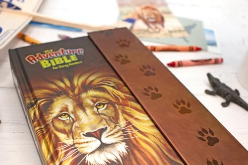 NIrV, Adventure Bible for Early Readers, Hardcover, Full Color, Magnetic Closure, Lion by Zonderkidz