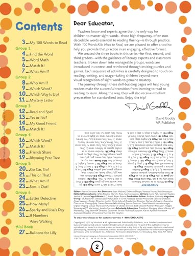 100 Words Kids Need to Read by 1st Grade: Sight Word Practice to Build Strong Readers from Scholastic Teaching Resources