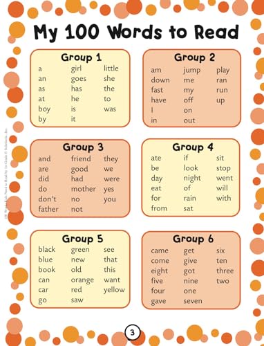 100 Words Kids Need to Read by 1st Grade: Sight Word Practice to Build Strong Readers from Scholastic Teaching Resources