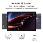 10.1" Android 13 Tablet, 6GB RAM, Quad Core
