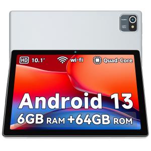 10.1" Android 13 Tablet - 6GB RAM, 64GB Storage