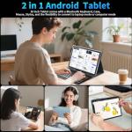 Relndoo 2025 Android 15 Tablet with Keyboard