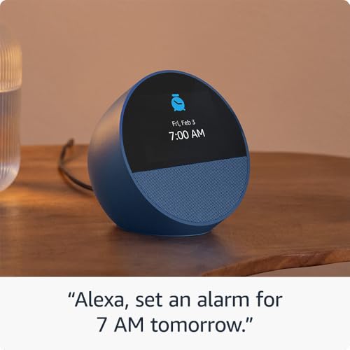 Echo Spot 2024: Smart Alarm Clock with Alexa
