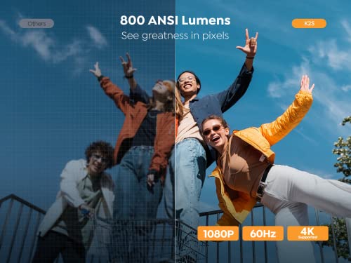 YABER K2s 4K Outdoor Movie Projector with Android TV