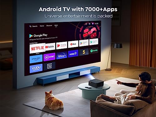 YABER K2s 4K Outdoor Movie Projector with Android TV