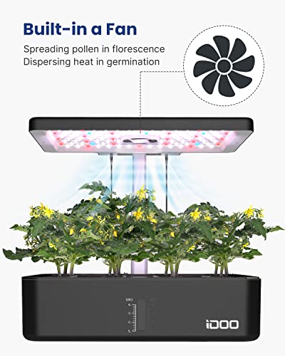 iDOO 12-Pod Indoor Hydroponic Herb Garden Kit